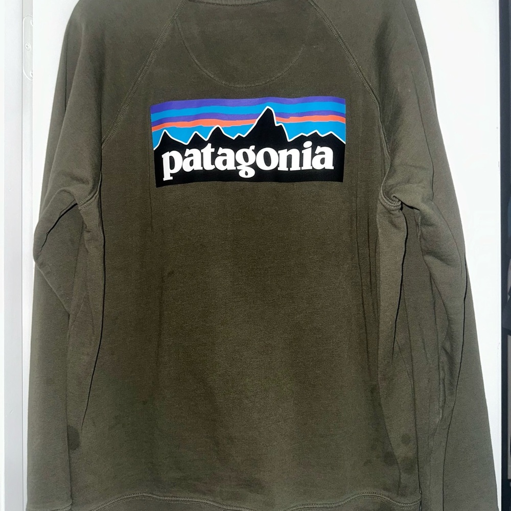 Patagonia Olive Green Sweatshirt